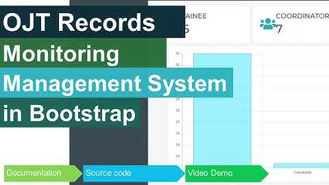 OJT Records Monitoring System in Bootstrap
