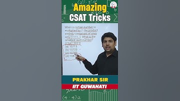 CSAT Questions Based on Number System and Its Solutions l UPSC Prelims 2026 #mathematics #upsc