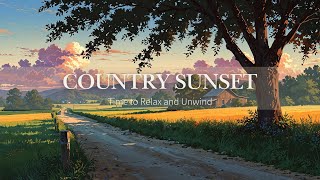 Country Sunset 🌅 | Relax and Unwind with Gentle Acoustic Guitar