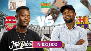FootIQ Episode 3: Arsenal Fan vs Barcelona Fan 🔥. ₦100,000 On The Line 💰 Only One Survived.. 🤯 screenshot 3