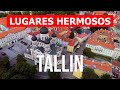 Viaje a la ciudad de Tallin, Estonia | vacaciones, turismo, tipos, lugares | Vídeo dron 4k