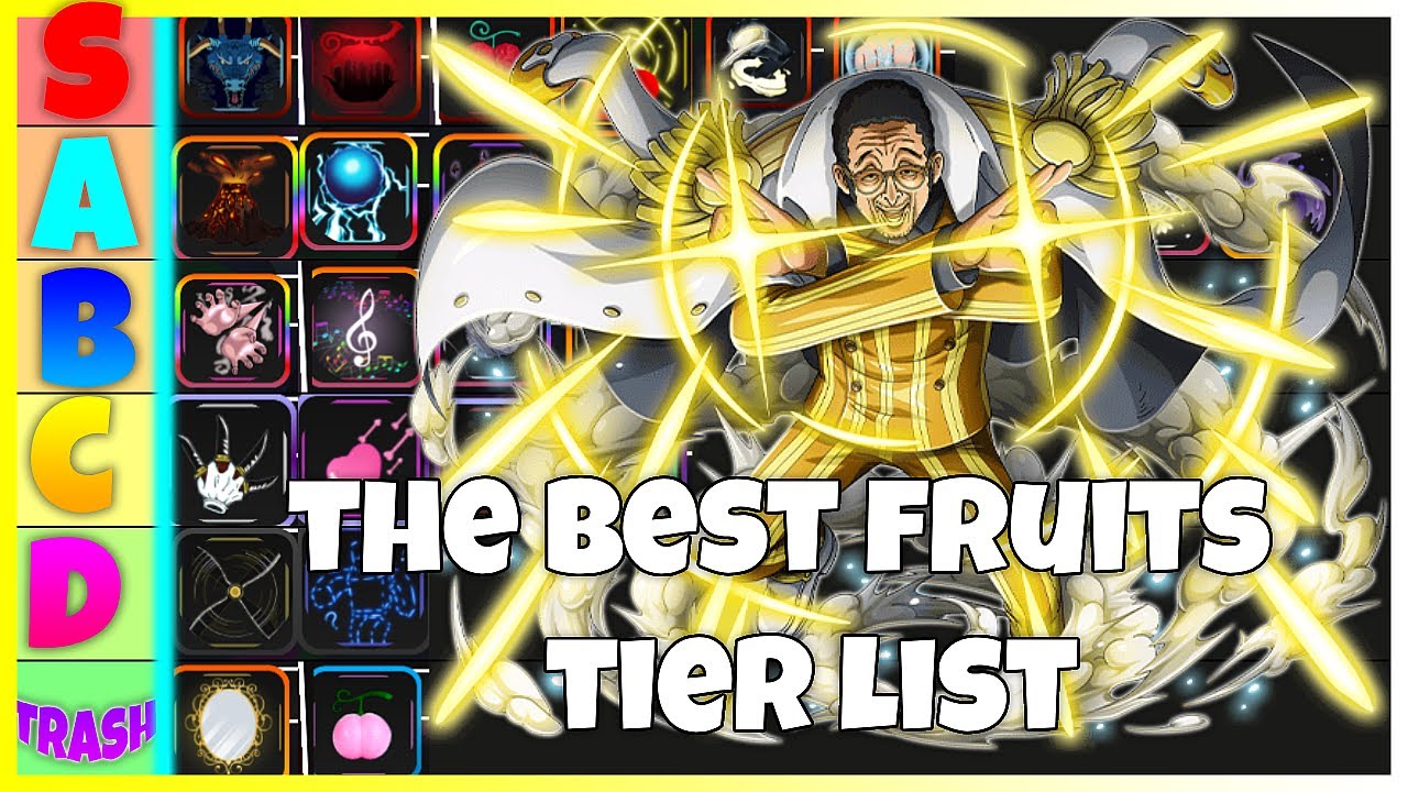 NEW UPDATE) The Best Fruits Tier List in One Fruit Simulator 