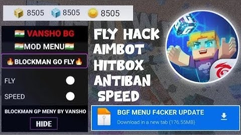 Update!! Blockman Go Mod Menu 2.25.3|Unlimited Gcube, Fly Hack, Speed Run & More 100% Work.