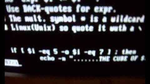 Linux (like Unix) Script with Loop and If statement.
