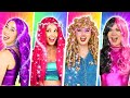 RAINBOW HAIR HACKS TRANSFORMATIONS WITH THE SUPER POPS. Totally TV Originals.