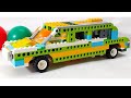 How to make Limousine Car with Steering | Lego Wedo