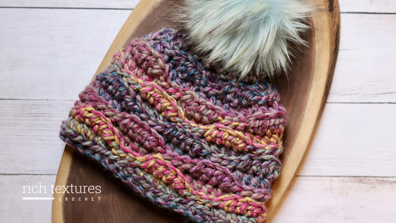 Rosetta Beanie Crochet Pattern | Rich Textures Crochet