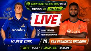 🔴 LIVE | MI New York vs San Francisco Unicorns | LIVE Match Today | Live Score & Commentary screenshot 3