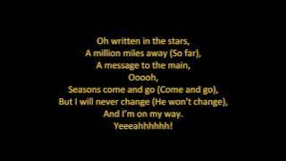 Tinie Tempah - Written In The Stars (feat. Eric Turner) (ON SCREEN LYRICS)