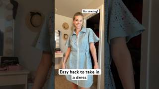 Pin this dress with me that’s too big but I don’t want to sew it #refashion #thrifted #thriftflip
