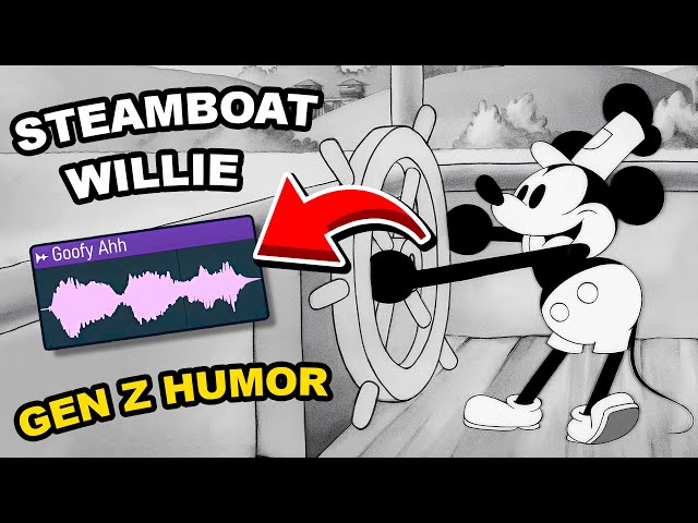 Steamboat Willie But I Added Goofy Ahh Sound Effects 💀💀💀 class=