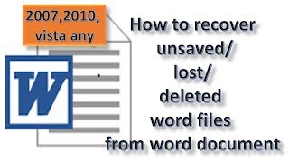 How to recover unsaved / lost / deleted word file from Microsoft word screenshot 4