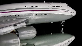 : Assembly|Zvezda|1/144|Boeing 747-8 BBJ(with slats and flaps)|QatarAmiriFlight|A7-HBJ