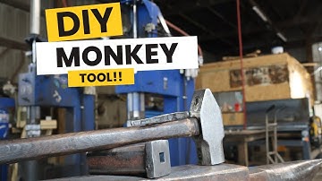 BLACKSMITHING- How to EASILY make a MONKEY tool for your blacksmithing projects.