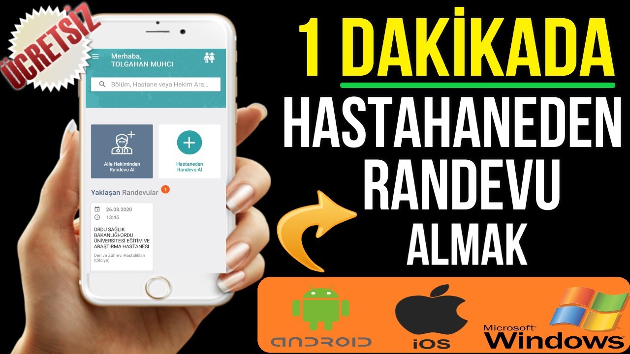 Hastahaneye Gitmeden 1 Dakikada Internetten Randevu Almak Cok Kolay Youtube