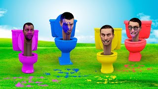 Super Granny VS Color Skibidi toilet VS Speakerman VS Cameraman