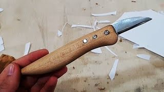 Making a Wood Carving Knife  from an Old Saw Blade
