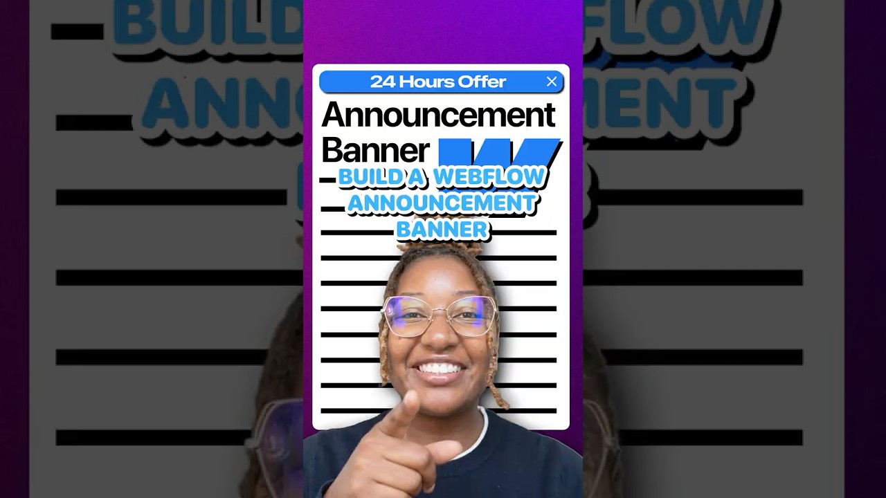 Build a Smart Webflow Announcement Banner