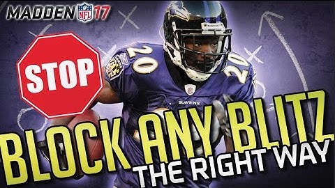 Madden 17 How to Block Any Blitz in the Game