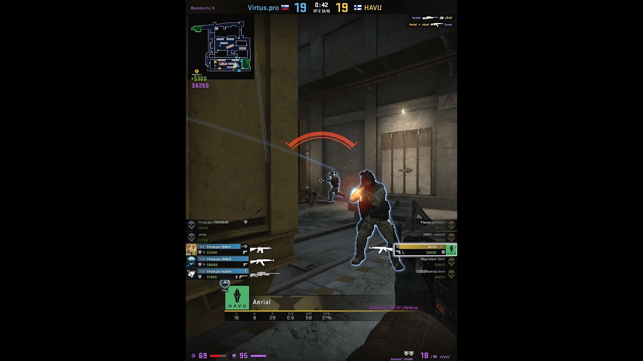 Aerial 1vs4 Train. Virtus.pro vs. HAVU at FunSpark ULTI 2020 Europe Final