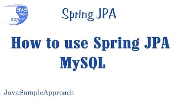 How to use Spring JPA MySQL- Spring Boot