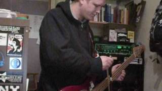 How to play an electric bass with a bow.wmv