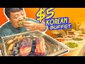 $5 All You Can Eat KOREAN BUFFET! Best CHEAP EATS in Seoul South Korea