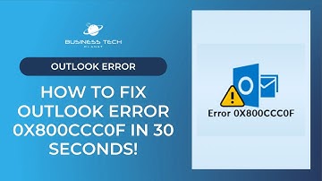 How to fix Outlook error 0x800ccc0f in 1 minute!