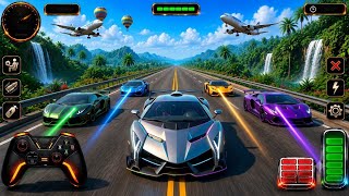 INSANE GT SUPER CAR RACING 😱 | CRAZY BLUE CAR STREET RACE & EXTREME STUNTS Gameplay screenshot 1