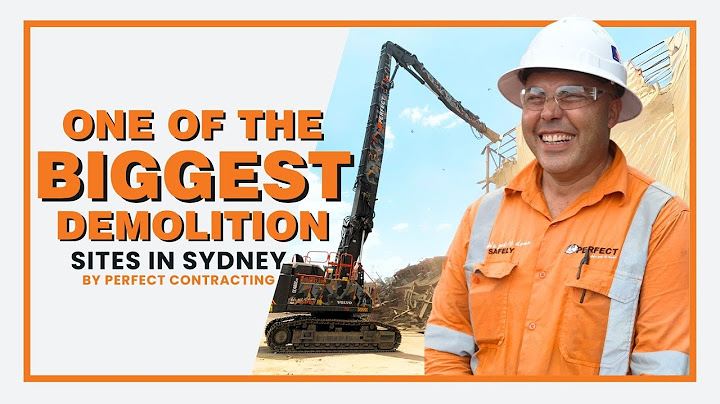 PERFECT CONTRACTING on one of the biggest demolition sites in SYDNEY