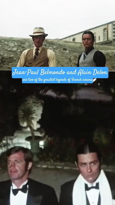 Iconic superstars of French cinema #moviestar #alaindelon #jeanpaulbelmondo #nostalgia #70s #60s