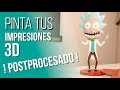 🎨🖌 Postprocesado IMPRESIÓN 3D PLA [ FÁCIL ] | Cómo pintar tus impresiones 3D paso a paso