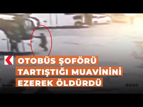 Otobüs şoförü tartıştığı muavinini ezerek öldürdü