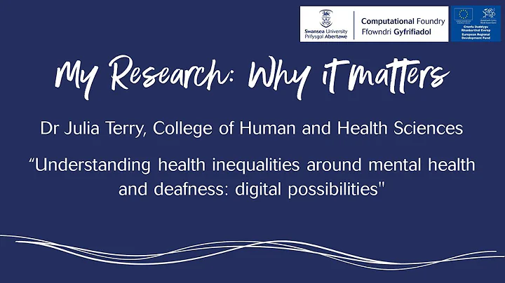 My Research - Why it Matters with Dr Julia Terry