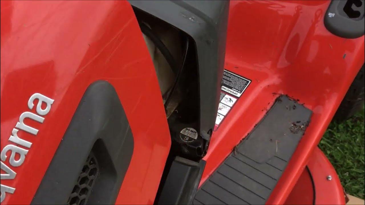 OldGuyDIY Free Stuck Husqvarna Riding Mower Lawn Tractor Parking Brake Unhook Tension Spring