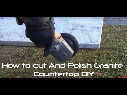 How To Cut And Polish Granite Countertop Diy Youtube