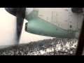 Widerøe Dash 8 Snowy Winter Deice + Takeoff and Ice on the wing from Sandane, Anda (ENSD/SDN)