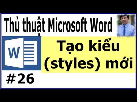 Thủ thuật Microsoft Word #26 – Tạo kiểu (styles) mới #shorts