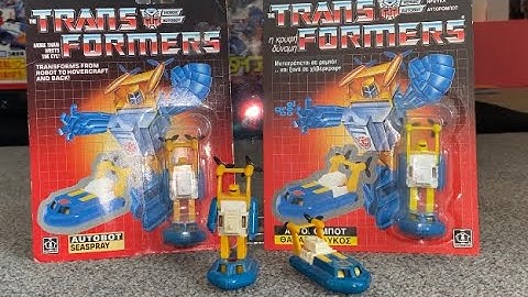 Transformers generation one seaspray review. G1 vintage variant Mosc elgreco complete collection box