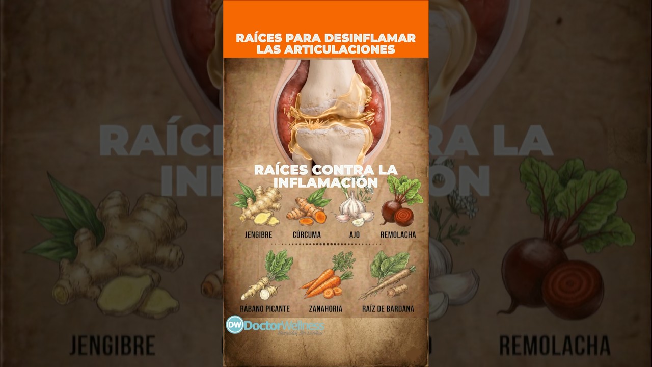 Las MEJORES 7 RAÍCES para ¡DESINFLAMAR las ARTICULACIONES! Respaldo científico