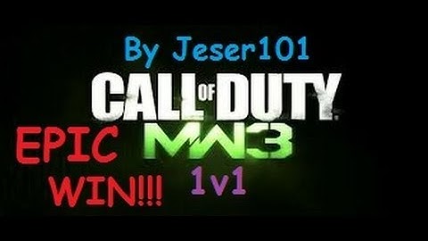 MW3 - Best 1v1 Game Ever | Featuring Face Off!