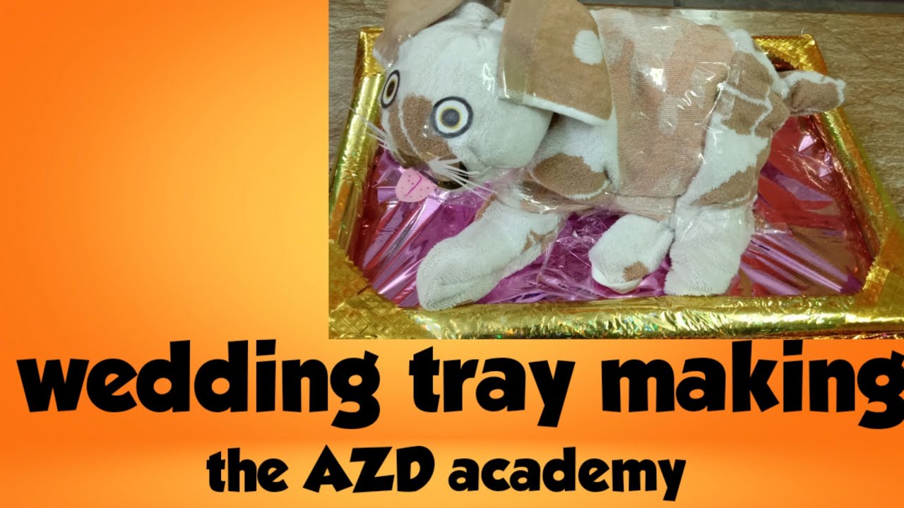 Wedding tray packing ideas Towel tray making part 2 by the AZD