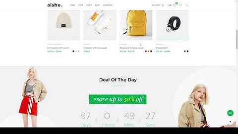 Aishe - Multipurpose WooCommerce Theme minimalistic store Build Website