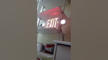 Exit sign combo does emergency light Disco 2