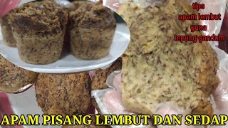 Apam Pisang | Tips Apam Lembut Hanya Guna Tepung Gandum | Banana's Steamed Cupcake |เค้กกล้วยนึ่ง