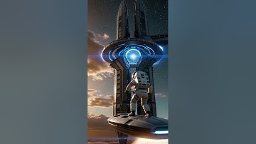 Titan’s Gate#ai #aiart #aifilm #epicspace #scifi #hoverboard #megastructure