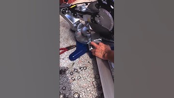 the process of cutting iron using a machine #shorts