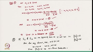 Properties of Subspace