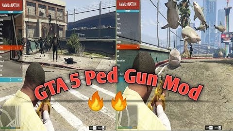Gta 5 Menyoo Mod : Ped Guns | GTA 5 Animals Fish Shark | Grand Theft Auto 5 Mod | World Tech Gamers