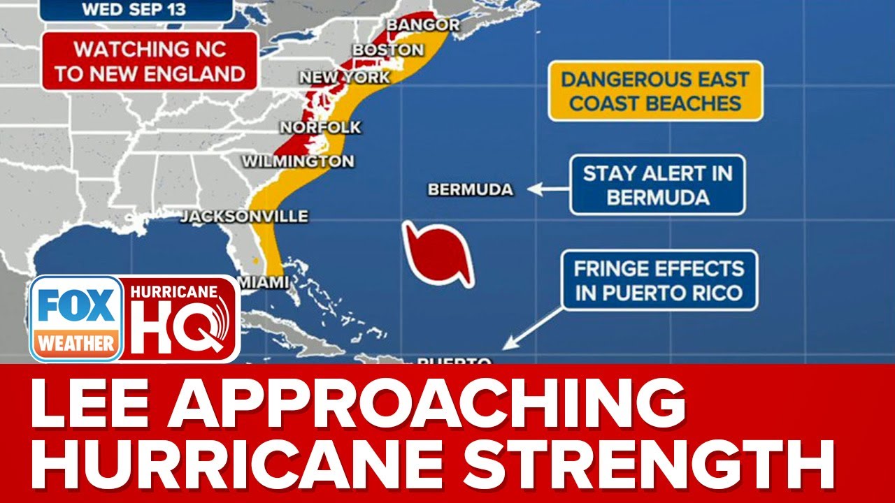 LEE APPROACHING HURRICANE STRENGTH… …EXPECTED TO RAPIDLY INTENSIFY INTO AN  EXTREMELY DANGEROUS HURRICANE BY THE WEEKEND